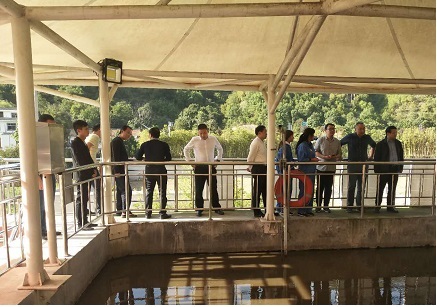 省住建厅副厅长刘浩视察水环境公司竹林关污水处理厂