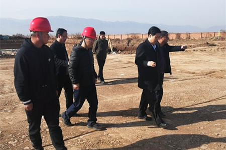 宝鸡市副市长武军到水环境公司宝鸡蟠龙新区污水处理厂调研