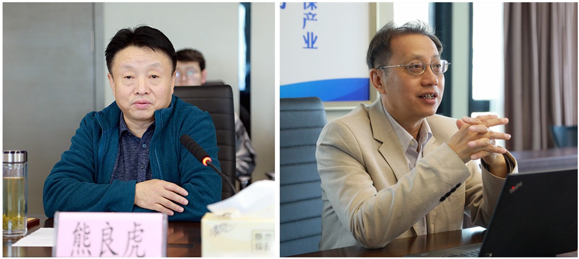 熊良虎会见加拿大工程院院士、圣清环保股份公司肖惠宁院士工作站负责人肖惠宁 熊良虎会见加拿大工程院院士、圣清环保股份公司肖惠宁院士工作站负责人肖惠宁