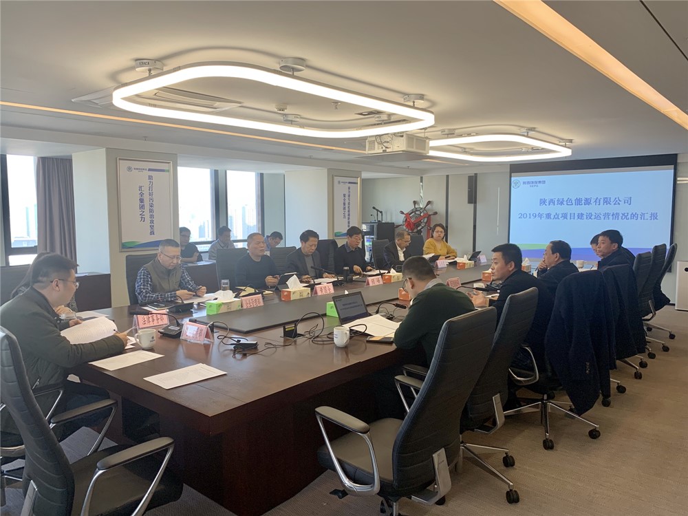 顾峰听取绿色能源公司重点项目建设运营情况汇报 顾峰听取绿色能源公司重点项目建设运营情况汇报