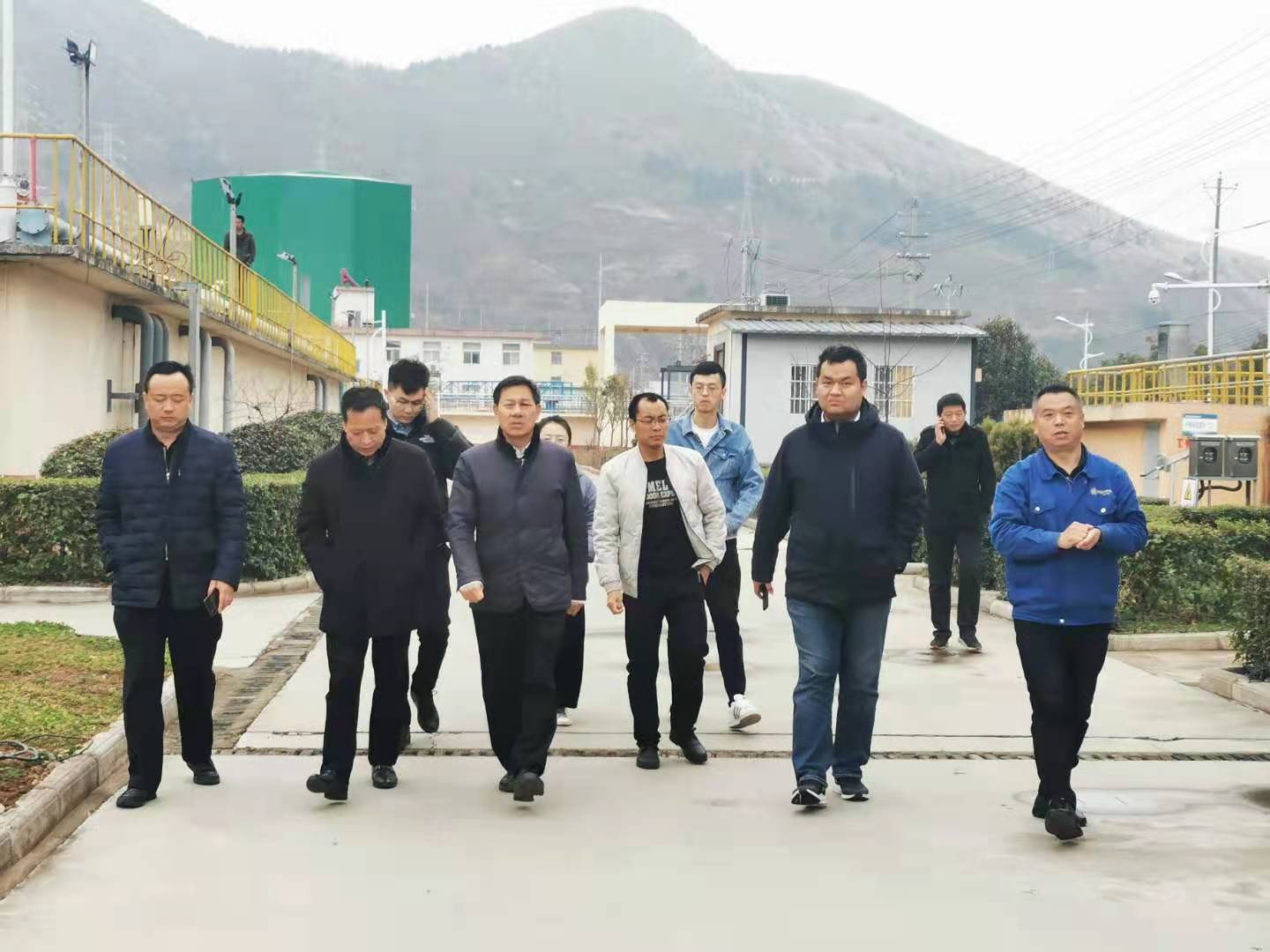 省发改委区域处到水环境公司丹凤县污水处理厂调研 省发改委区域处到水环境公司丹凤县污水处理厂调研