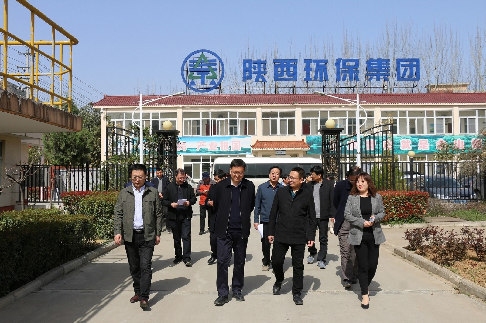 商洛市人大常委会副主任李吉斌到水环境公司丹凤污水处理厂调研