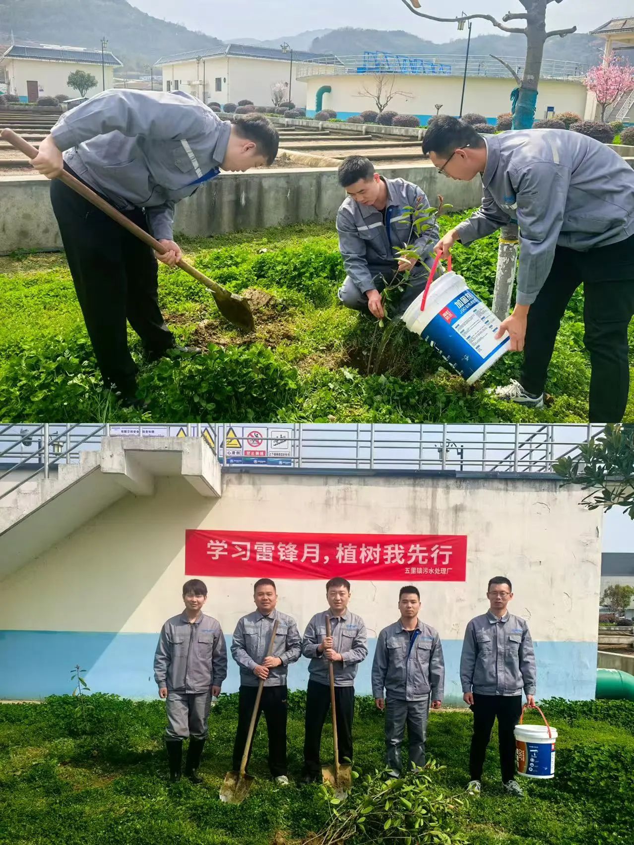 水环境公司权属各企业开展植树节活动